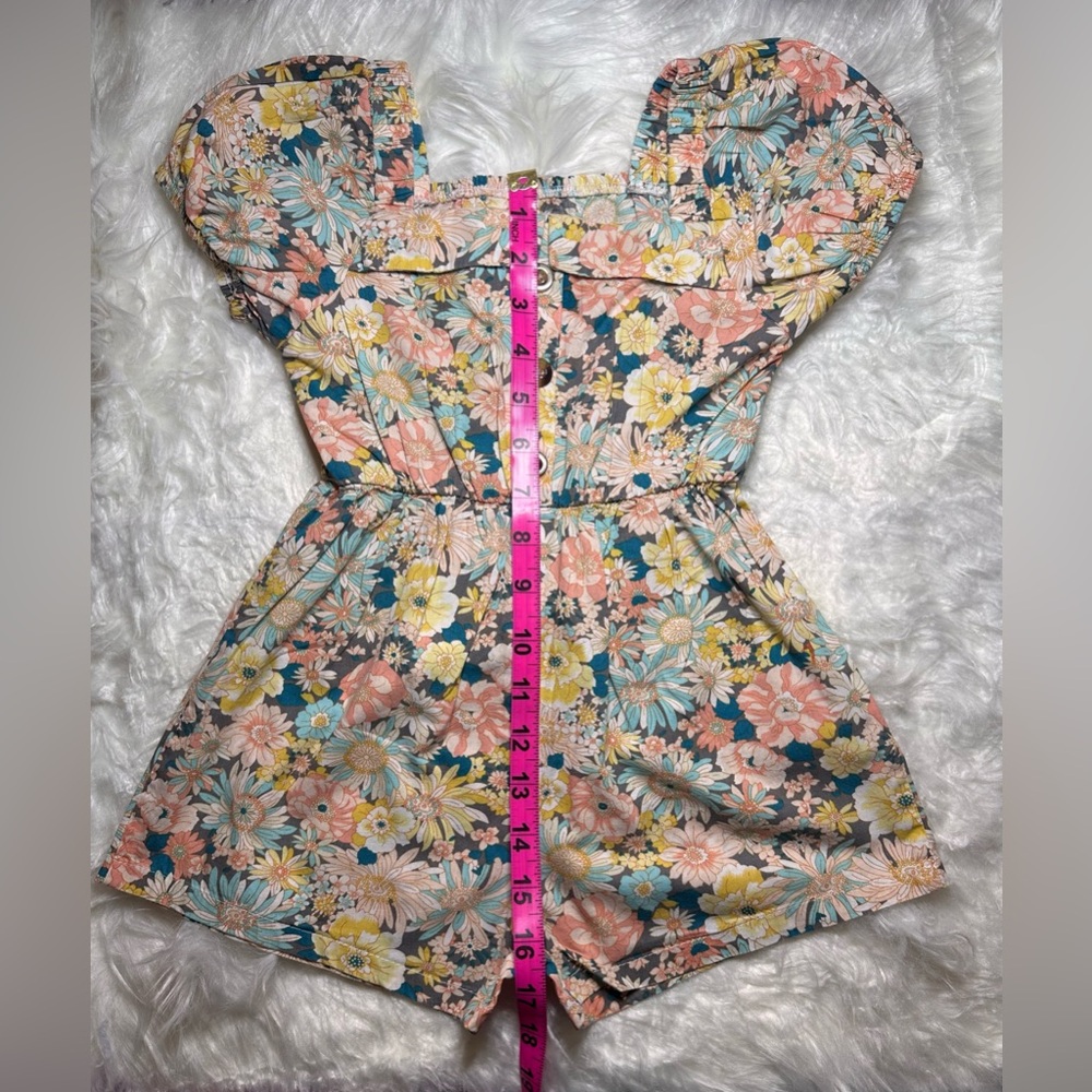 ✅Bundle & save on shipping! 
Girls-Floral Sleeveless Romper